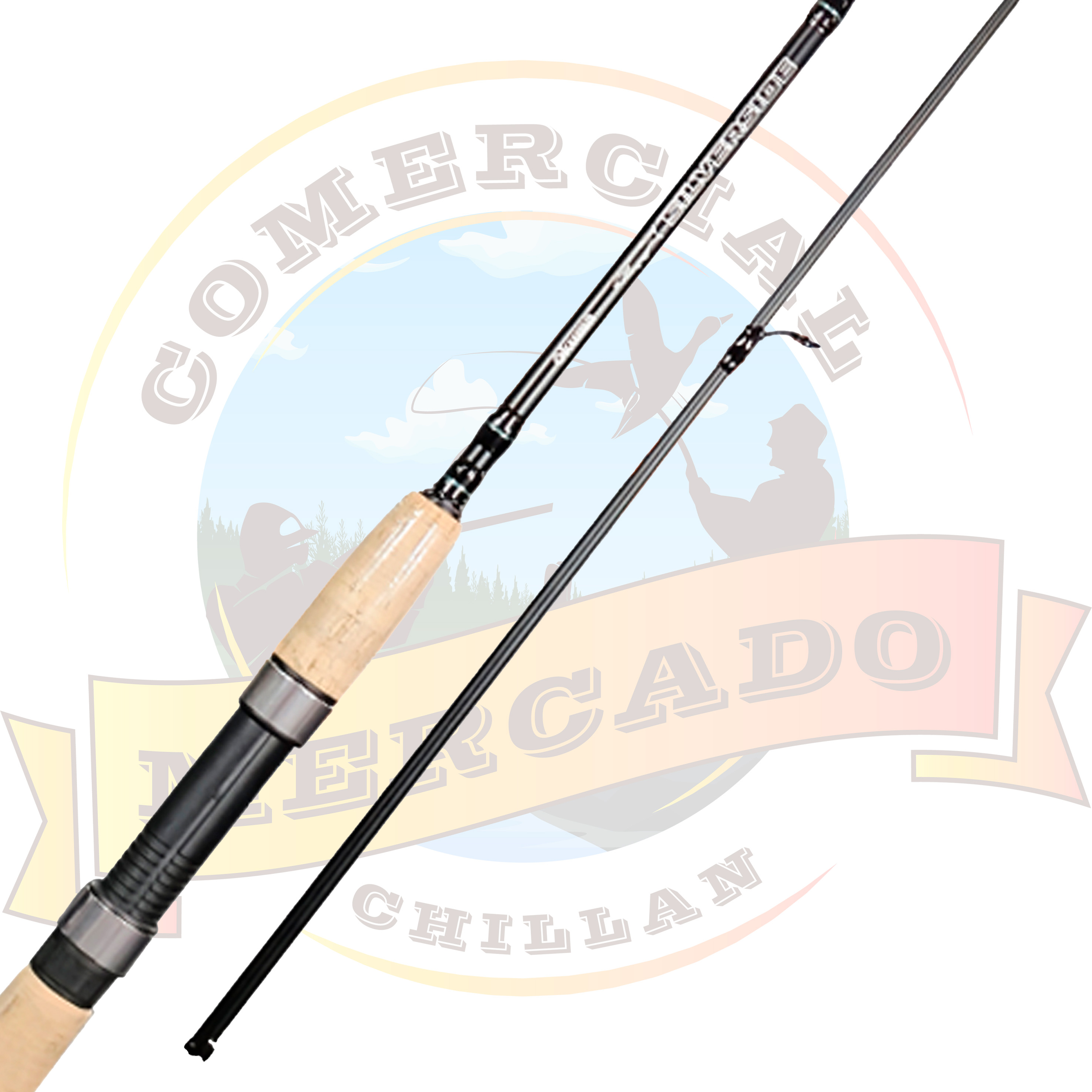 caña okuma bull roo 1.80 spinning pesca deportiva