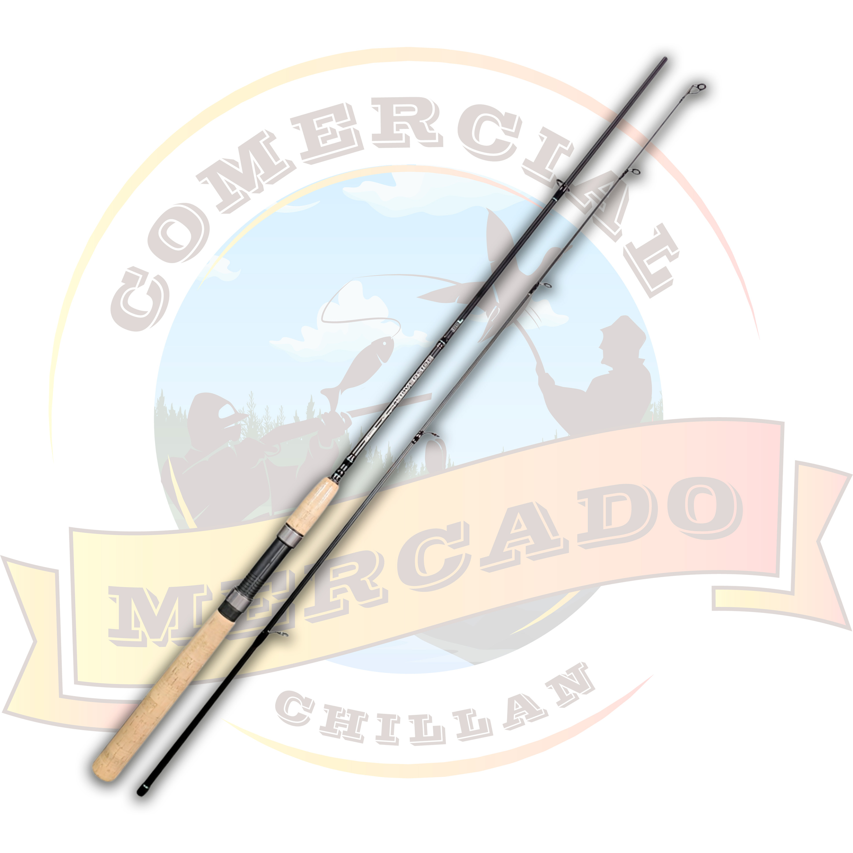 Caña de pescar Okuma Silverside 2.10 resistente y ligera para pesca en ríos, lagos y costas.