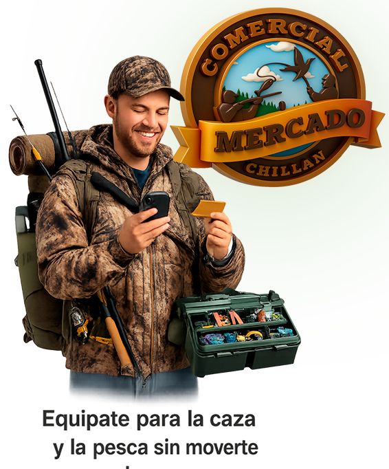 artículos de pesca y caza en Comercial Mercado