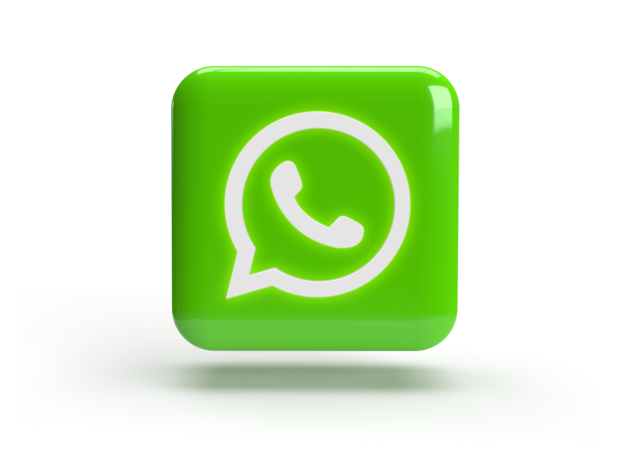 3D Square With WhatsApp Logo Scaled